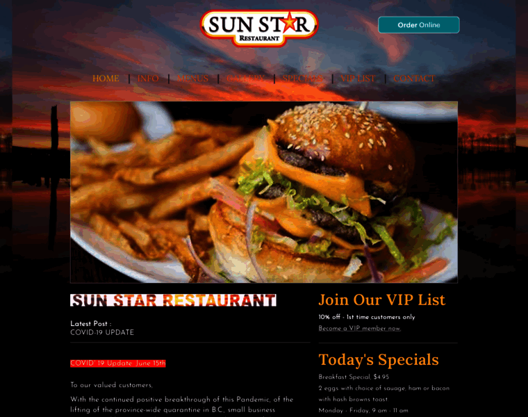 Sunstarrestaurant.com thumbnail