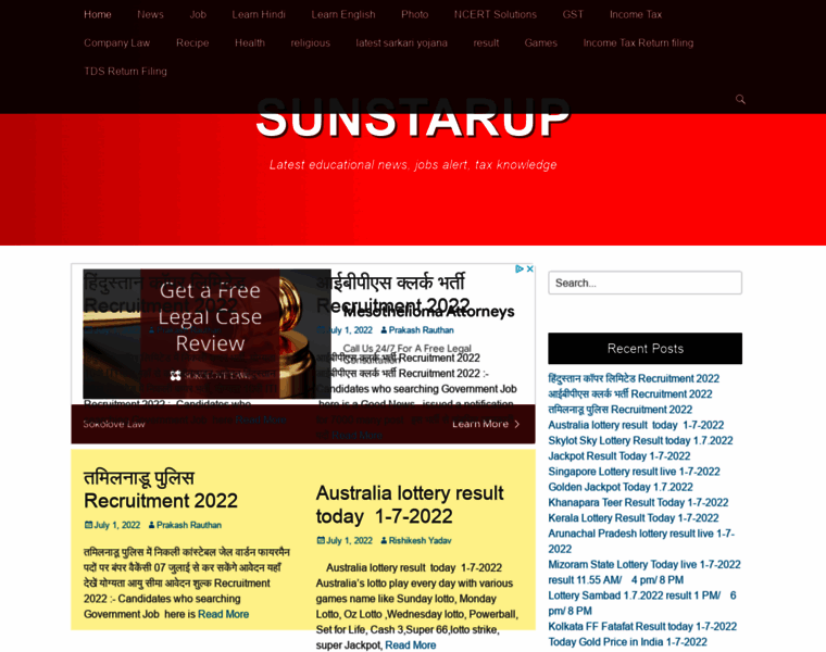 Sunstarup.com thumbnail