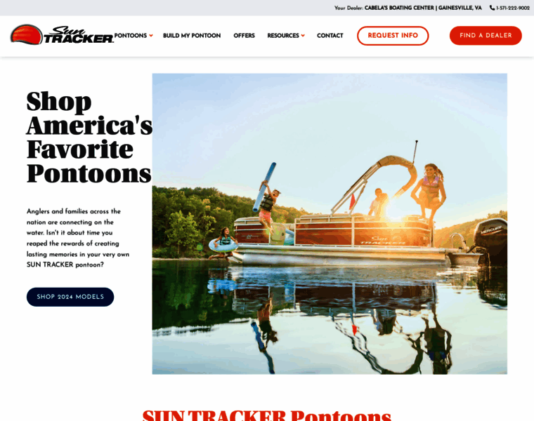 Suntrackerboats.com thumbnail