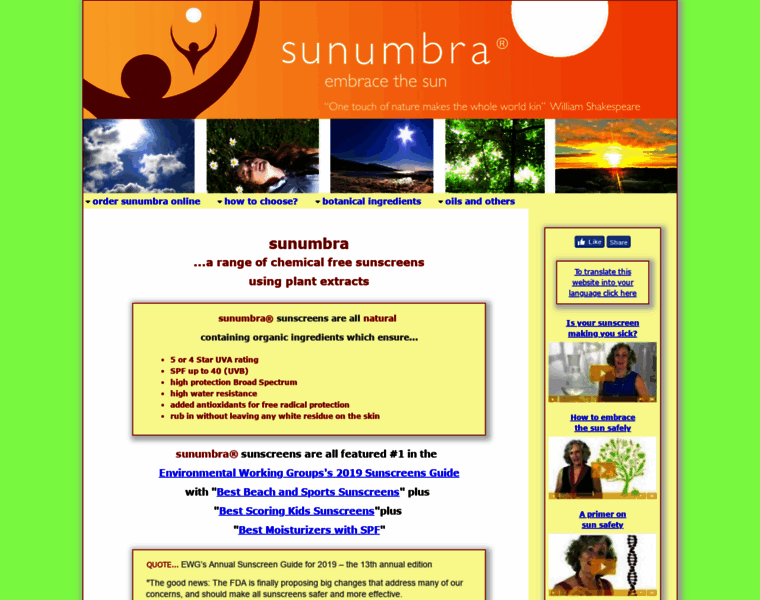 Sunumbra.com thumbnail