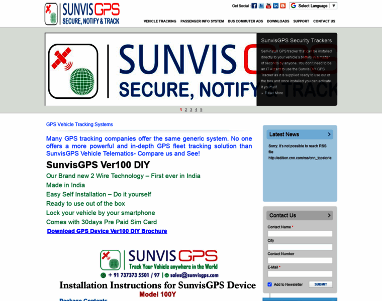 Sunvisgps.com thumbnail
