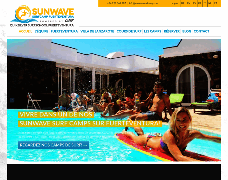 Sunwavesurfcamp.fr thumbnail