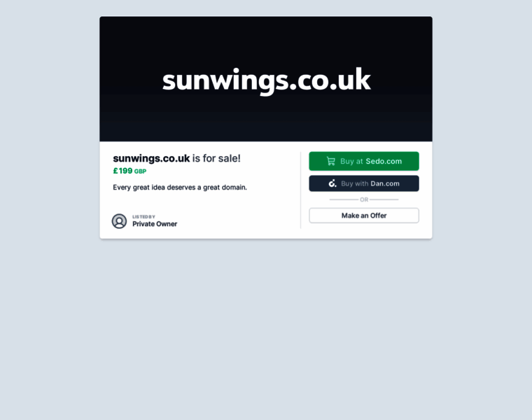 Sunwings.co.uk thumbnail