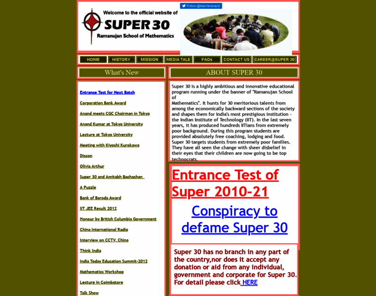 Super30.org thumbnail