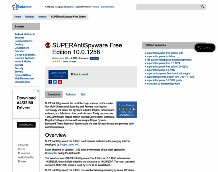 Superantispyware-free-edition.updatestar.com thumbnail