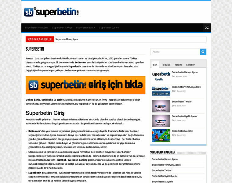 Superbetingiris365.info thumbnail