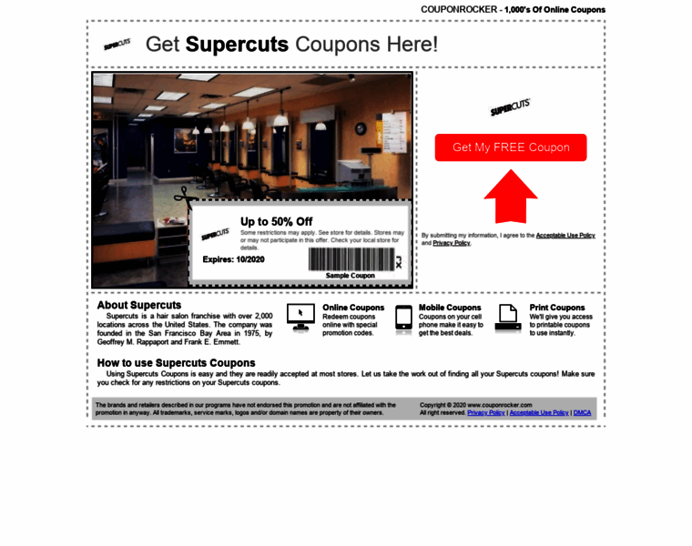 Supercuts.couponrocker.com thumbnail