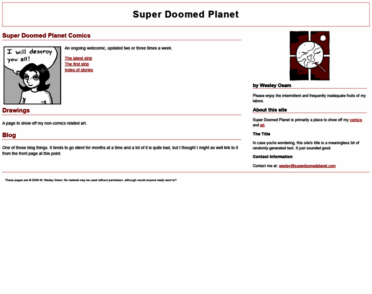 Superdoomedplanet.com thumbnail