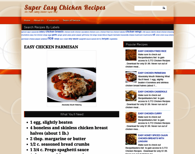 Supereasychickenrecipes.blogspot.com thumbnail