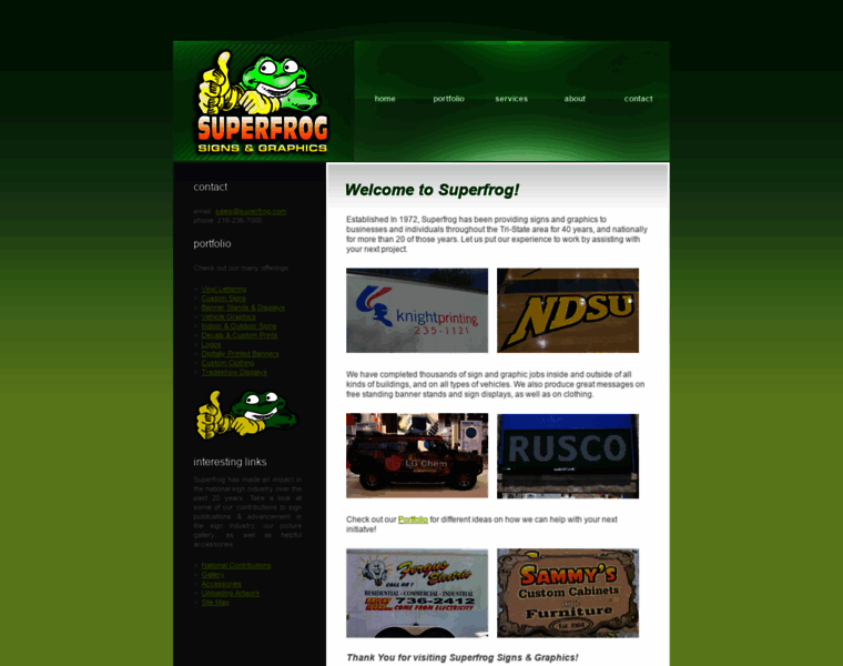 Superfrog.com thumbnail