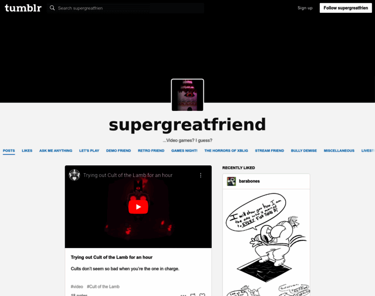 Supergreatfriend.com thumbnail