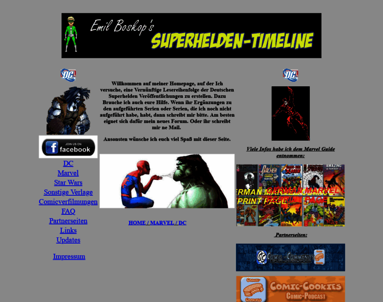 Superhelden-timeline.de thumbnail
