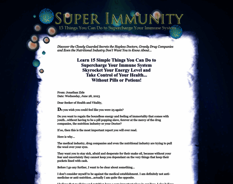 Superimmunity.com thumbnail
