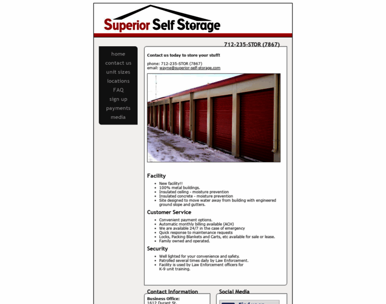 Superior-self-storage.com thumbnail