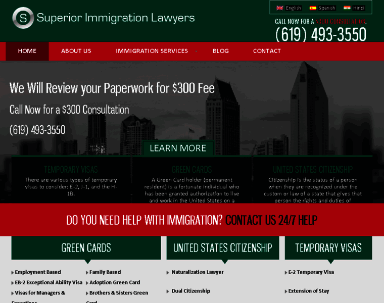 Superiorimmigrationlawyers.com thumbnail
