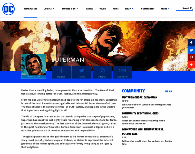 Superman.org thumbnail