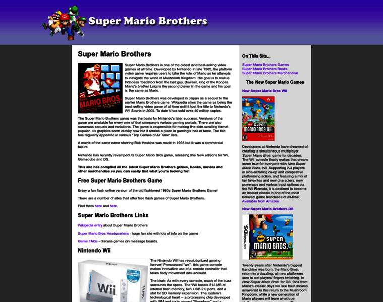 Supermariobrothers.com thumbnail