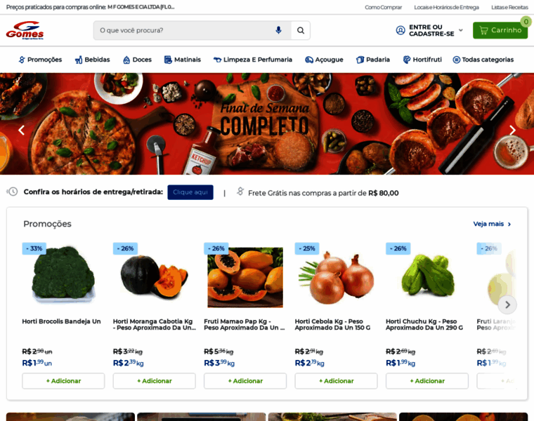Supermercadosgomes.com.br thumbnail