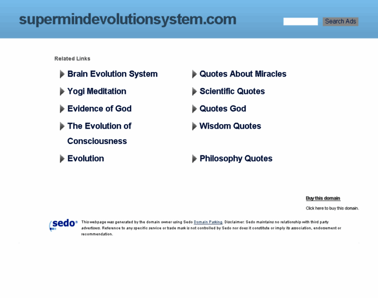 Supermindevolutionsystem.com thumbnail