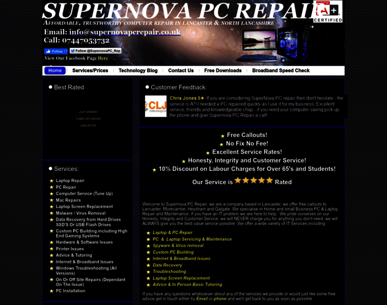 Supernovapcrepair.co.uk thumbnail