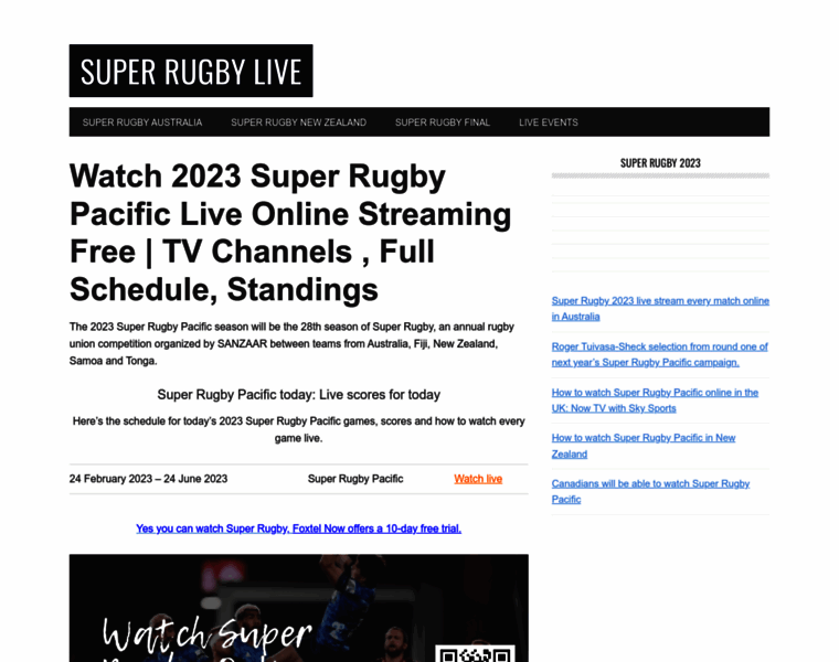 Superrugbygame.com thumbnail