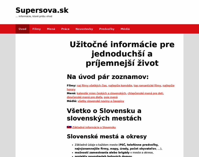 Supersova.sk thumbnail