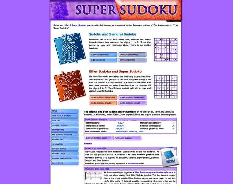 Supersudoku.com thumbnail