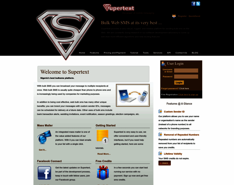 Supertextng.com thumbnail