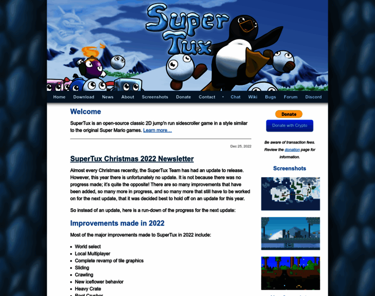 Supertuxproject.org thumbnail