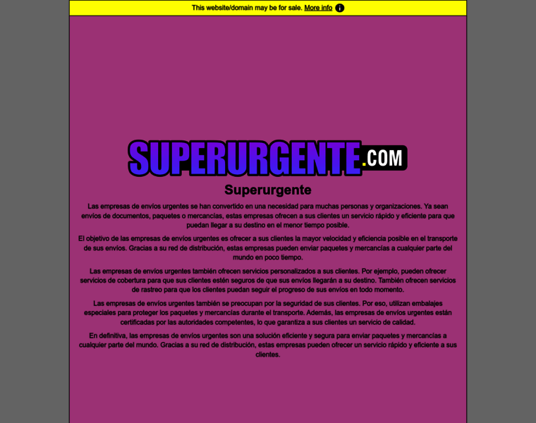 Superurgente.com thumbnail
