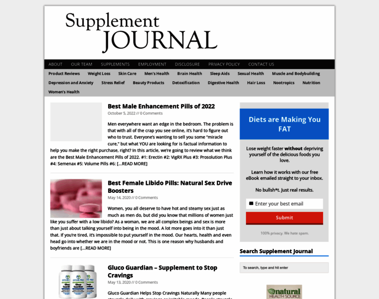 Supplementjournal.com thumbnail