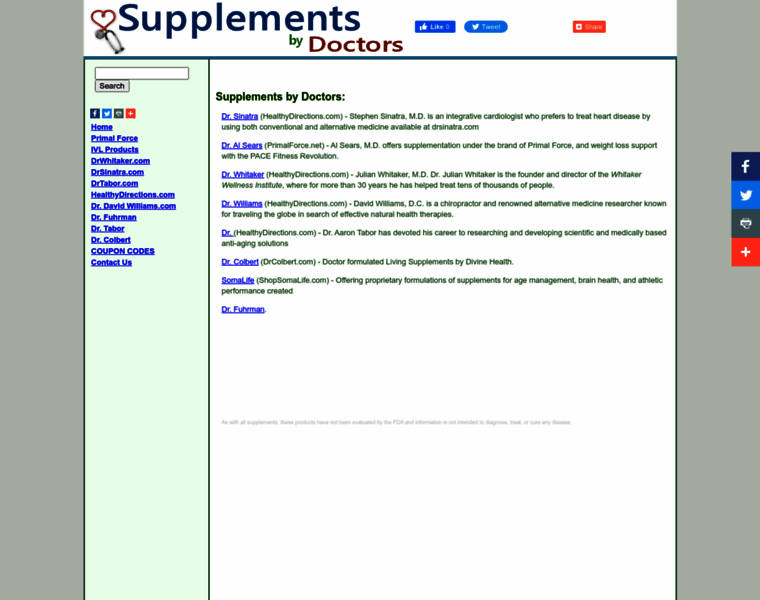 Supplementsbydoctors.com thumbnail