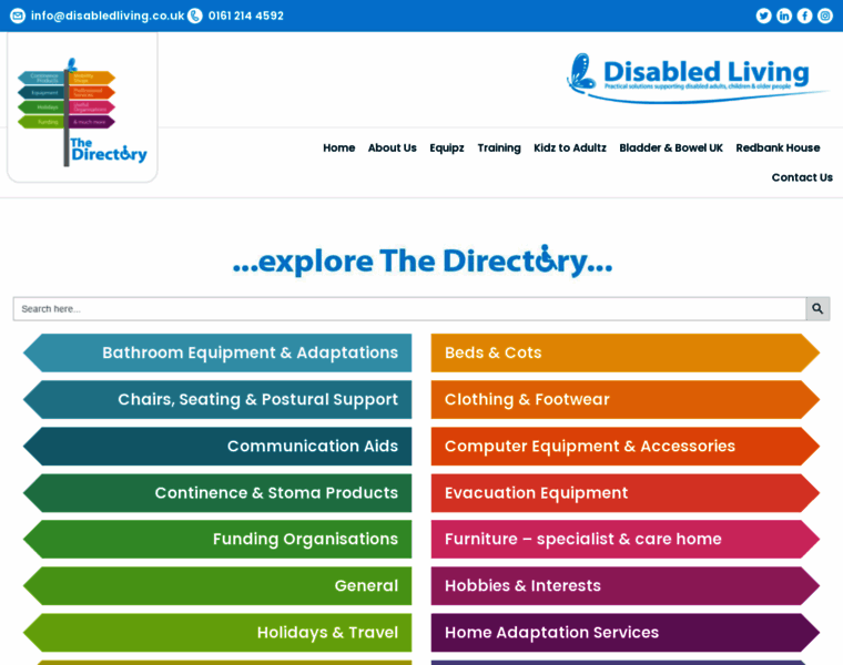 Supplierdirectory.disabledliving.co.uk thumbnail