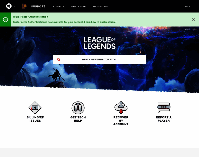 support-leagueoflegends.riotgames.com at WI. Riot Games Support