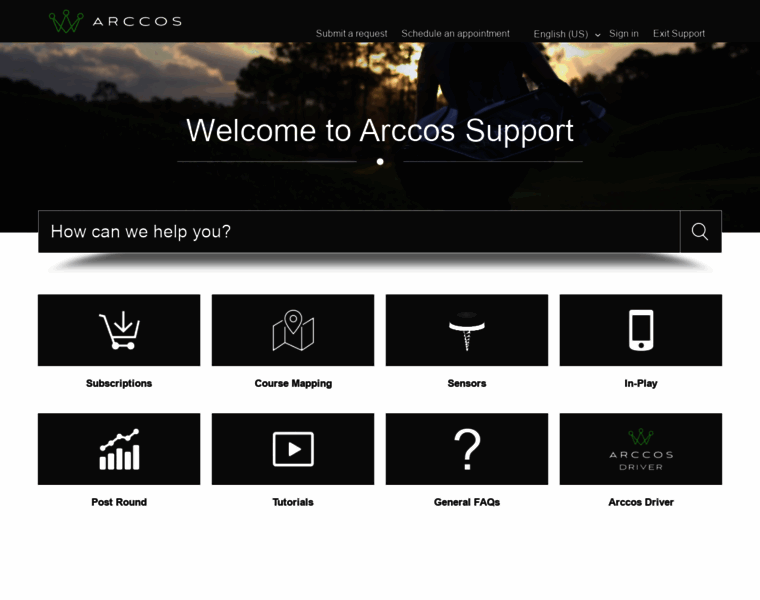 Support.arccosgolf.com thumbnail