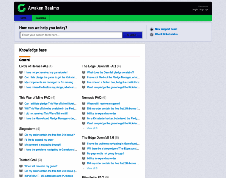 Support.awakenrealms.com thumbnail