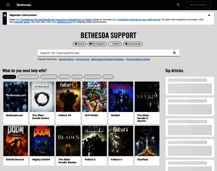 Support.bethsoft.com thumbnail
