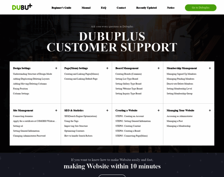 Support.dubuplus.com thumbnail