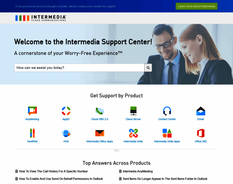 Support.intermedia.com thumbnail