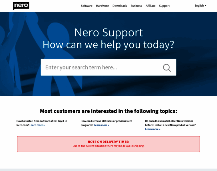Support.nero.com thumbnail