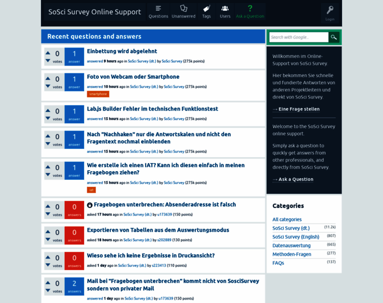 Support.soscisurvey.de thumbnail Support.soscisurvey.de thumbnail