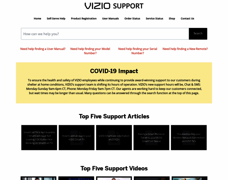 Support.vizio.com thumbnail