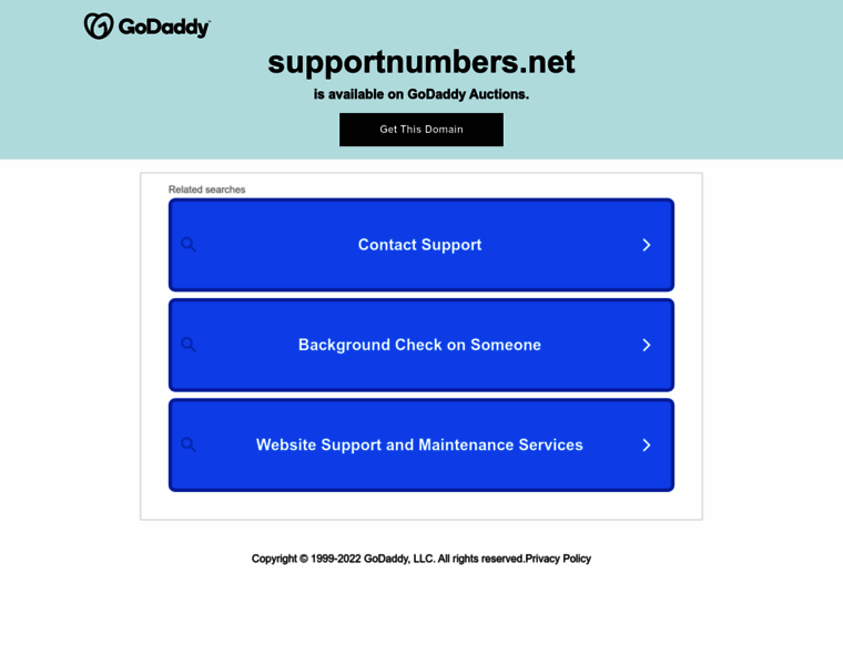 Supportnumbers.net thumbnail