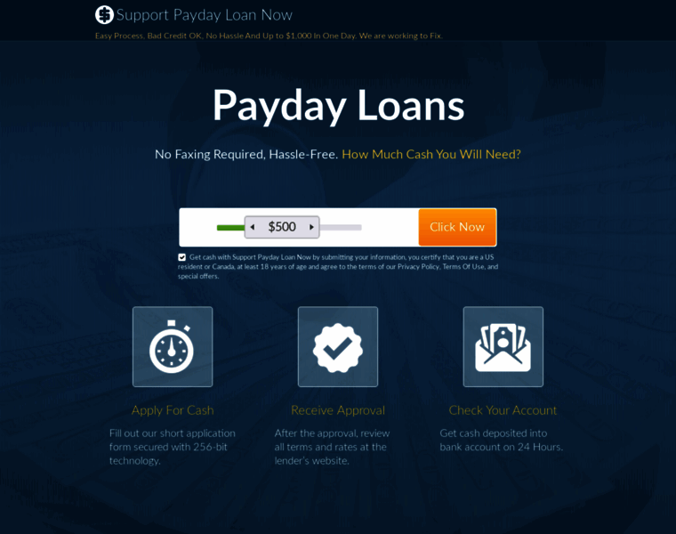 Supportpaydayloannow.com thumbnail