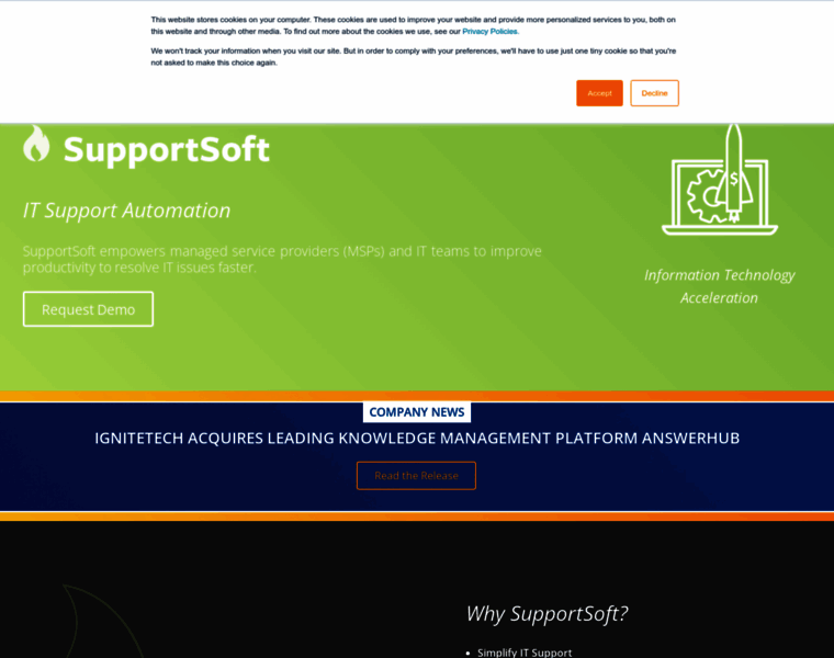 Supportsoft.com thumbnail