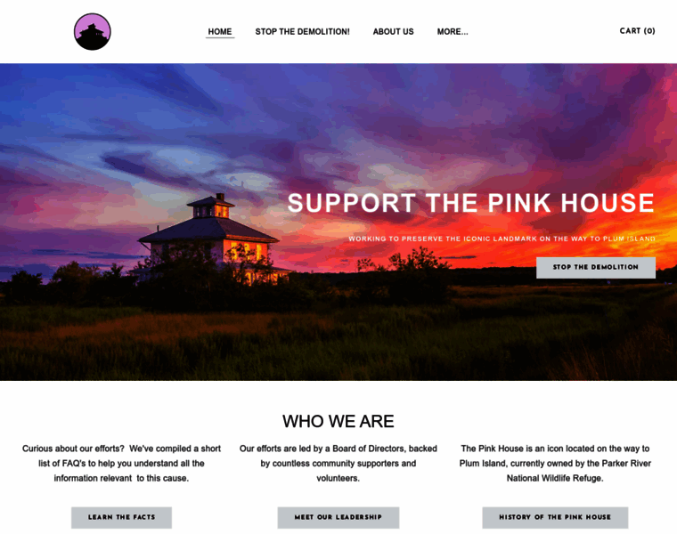 Supportthepinkhouse.com thumbnail
