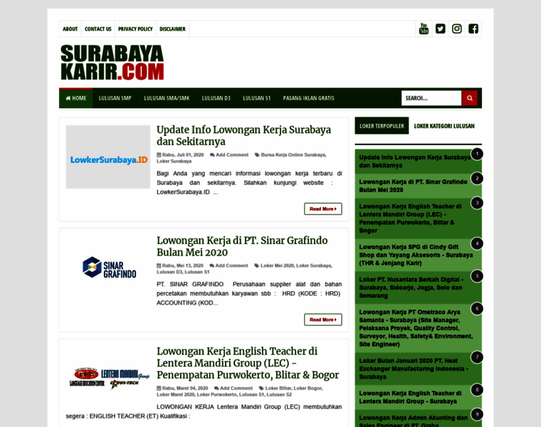 Surabayakarir.com thumbnail