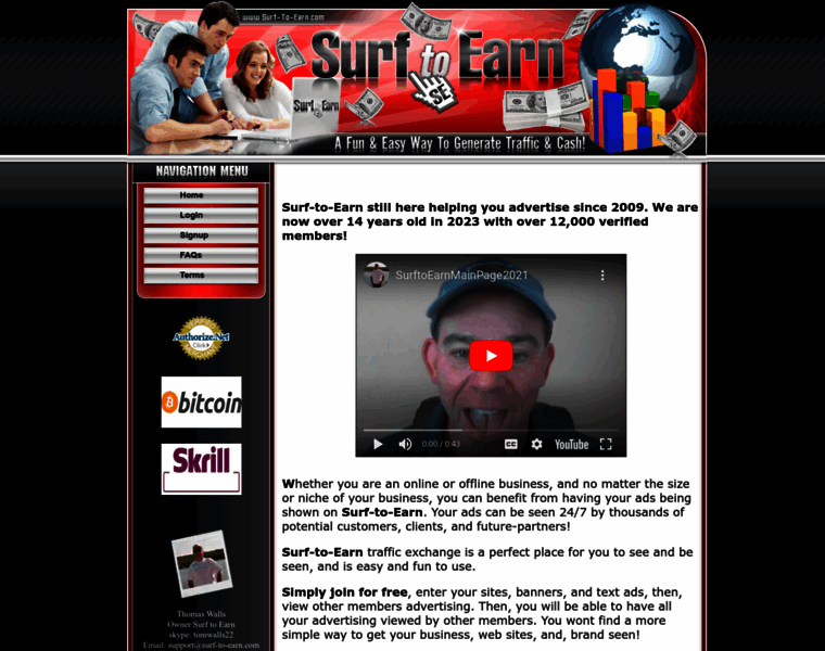 Surf-to-earn.com thumbnail
