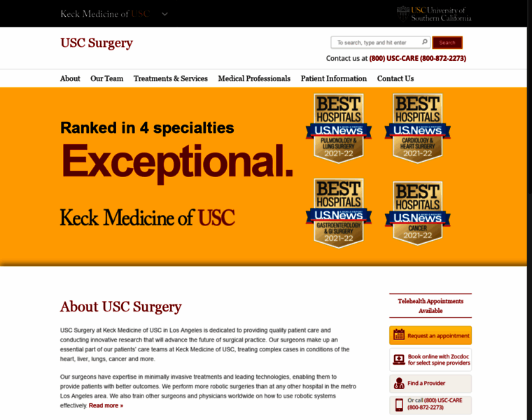 Surgery.usc.edu thumbnail