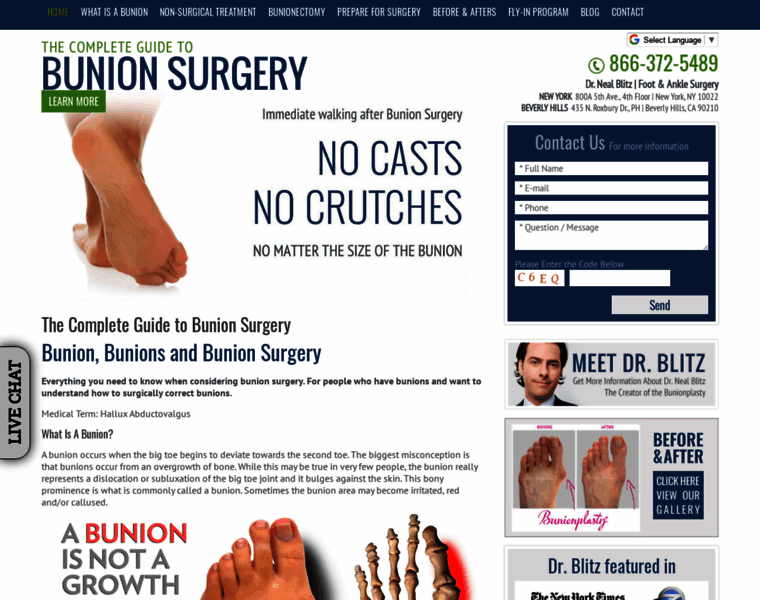 Surgerybunion.com thumbnail